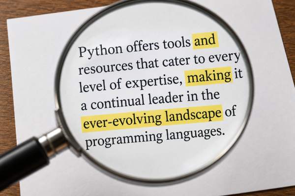 Typical giveaways of AI-generated text